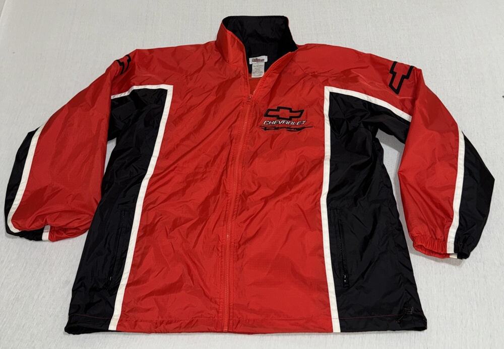 Vintage Racing Champions Apparel Chevrolet Racking NASCAR Windbreaker Jacket (L)
